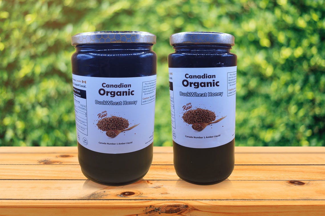 Raw BuckWheat Organic Honey 500ml/1000ml